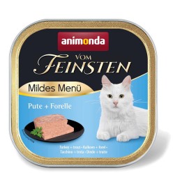 ANIMONDA Vom Feinsten Mildes Menu tacchino e trota - cibo umido per gatti - 100g