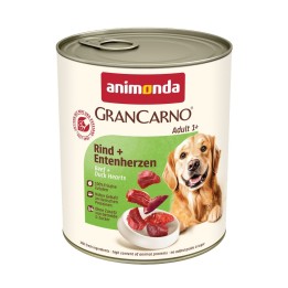 ANIMONDA GranCarno Adult Manzo e cuori di anatra - cibo umido per cani - 800g