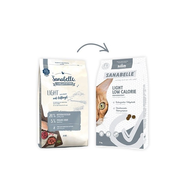 BOSCH Sanabelle Light Basso Contenuto Calorico Pollame - cibo secco per gatti - 8kg