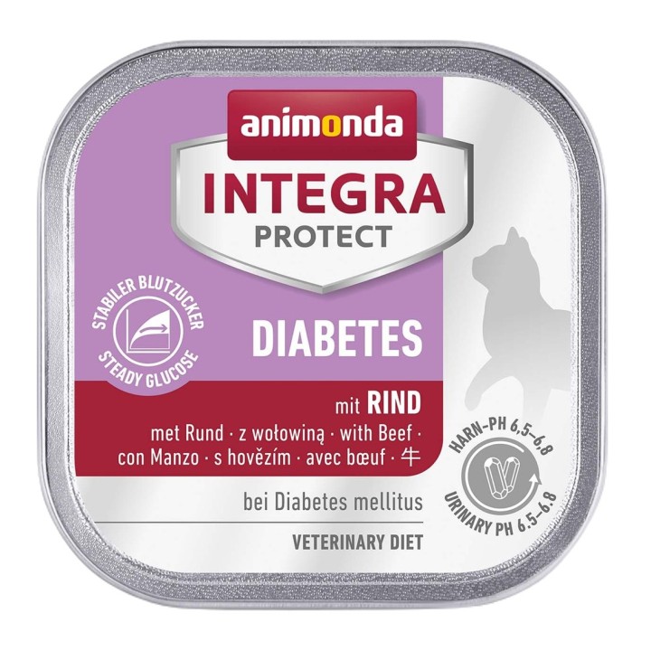 ANIMONDA Integra Protect Diabetes Manzo - cibo umido per gatti - 100g