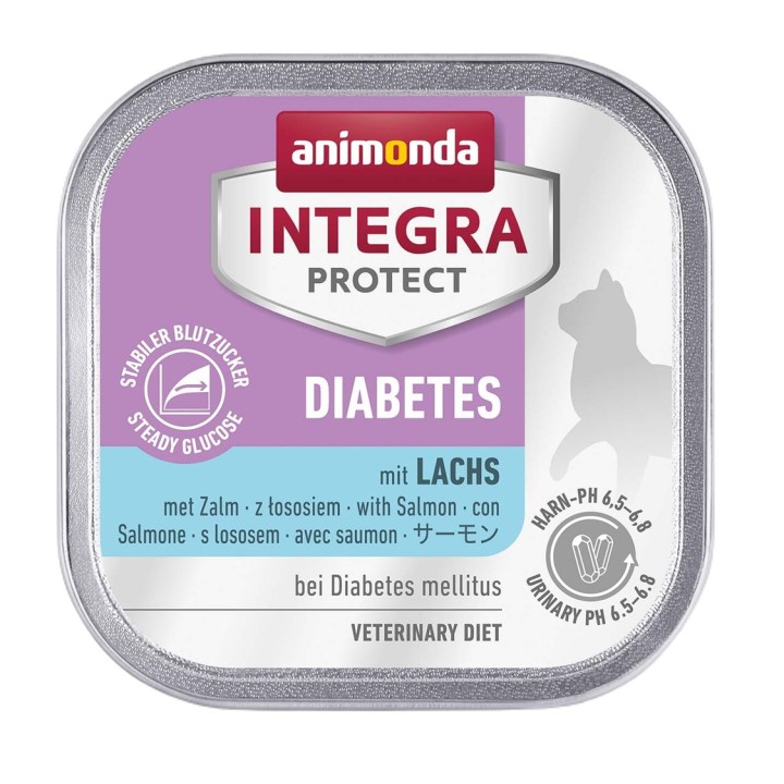 ANIMONDA Integra Protect Diabetes Salmone - cibo umido per gatti - 100g