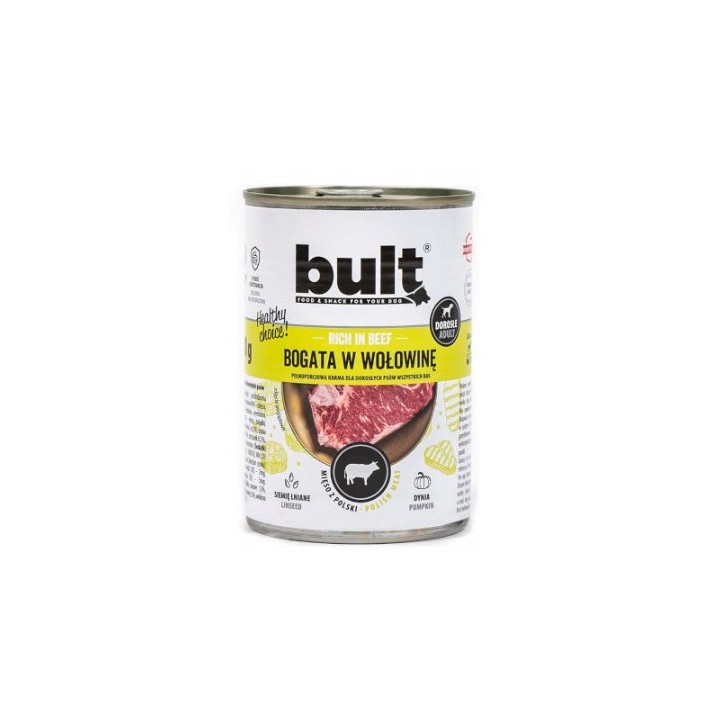 BULT Ricco di manzo - Cibo umido per cani - 800 g