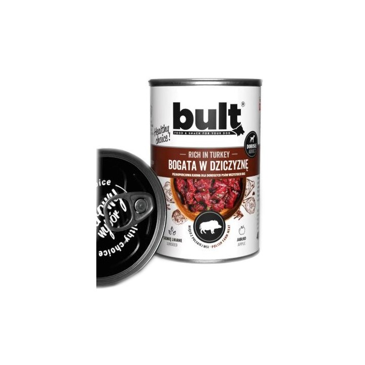 BULT Ricco di selvaggina - Cibo umido per cani - 800 g