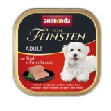ANIMONDA Vom Feinsten Adult Manzo e cuore di tacchino - cibo umido per cani - 150g