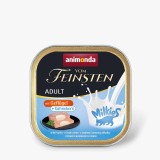 ANIMONDA Vom Feinsten Adult Milkies con pollame e ripieno cremoso - Cibo umido per gatti - 100g