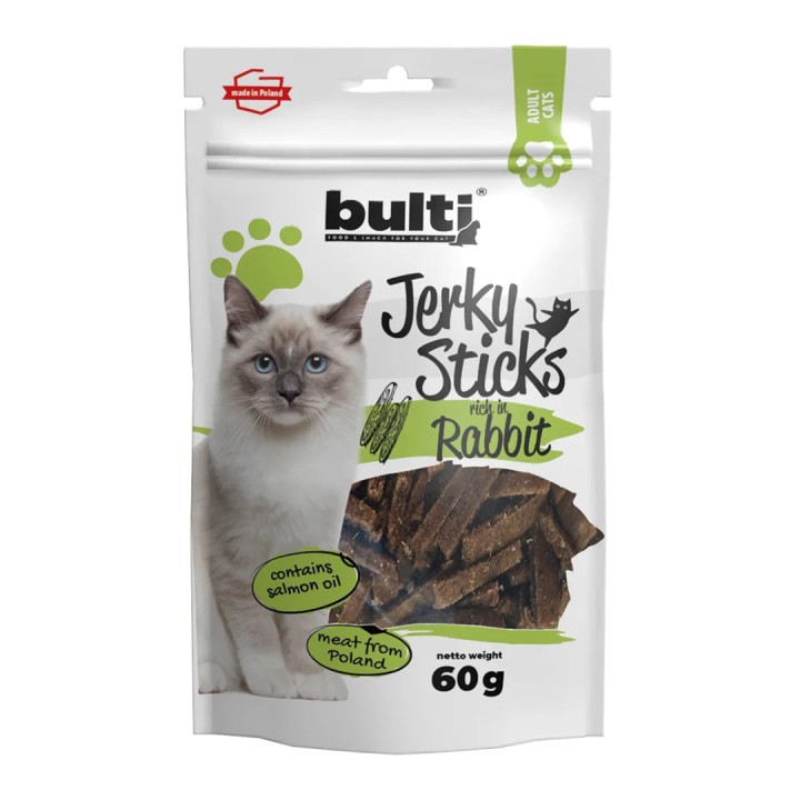 BULTI Jerky barrette ricche di coniglio - snack per gatti - 60g