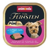 ANIMONDA Vom Feinsten Adult Mini pollame salmone e aneto - cibo umido per cani - 100g