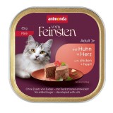 ANIMONDA Vom Feinsten Adult Patè Pollo e cuori - cibo umido per gatti - 85g