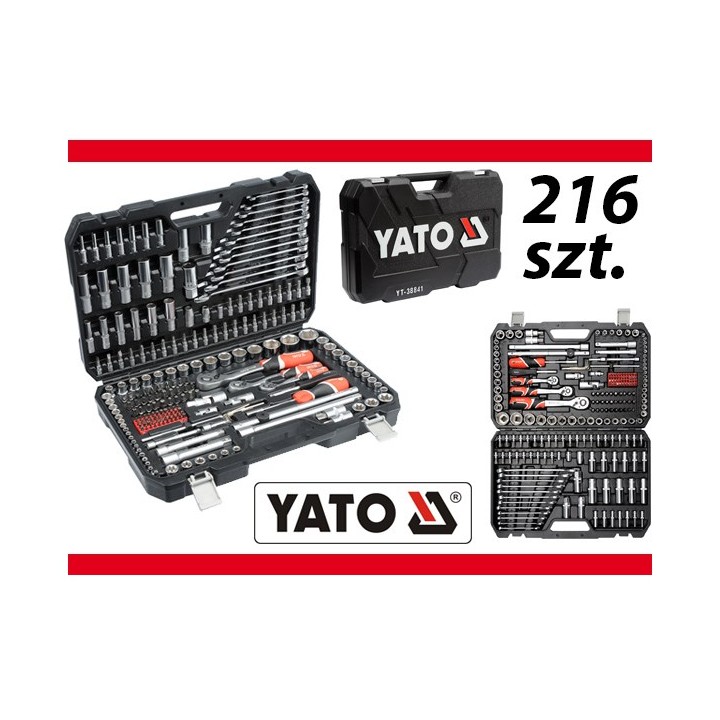 YATO YT-38841 1/4 3/8 1/2 set di chiavi a bussola