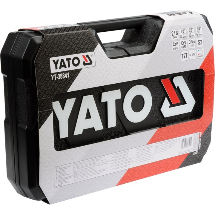 YATO YT-38841 1/4 3/8 1/2 set di chiavi a bussola