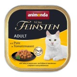 ANIMONDA Vom Feinsten Adult Tacchino in salsa di pomodoro - cibo umido per gatti - 100g