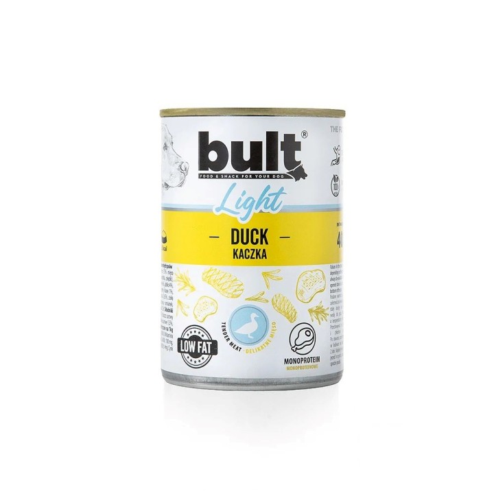 BULT Light Mono anatra - cibo umido per cani - 400g