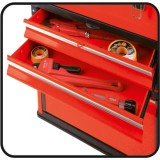 Yato YT-09107 scatola per piccoli pezzi/attrezzi metallo nero rosso