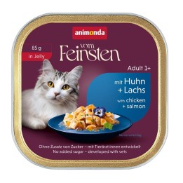 ANIMONDA Vom Feinsten Adult in Gelatina Pollo e salmone - cibo umido per gatti - 85g