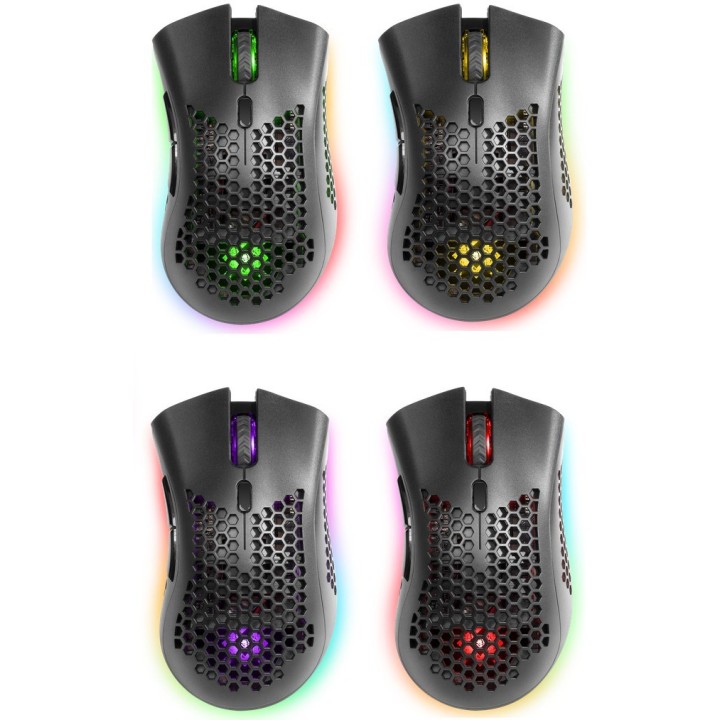 Defender GM-709L Warlock 52709 Mouse wireless per gamer con retroilluminazione RGB
