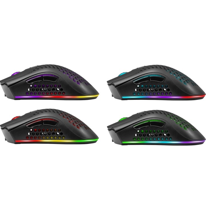 Defender GM-709L Warlock 52709 Mouse wireless per gamer con retroilluminazione RGB