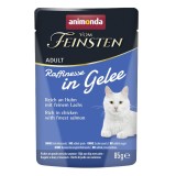 ANIMONDA Vom Feinsten Raffinesse in gelatina ricco di pollo con salmone - cibo umido per gatti - 85g
