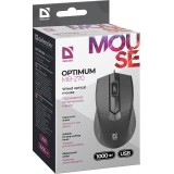 Defender Optimum MB-270 mouse ufficio destrorso USB Type-A ottico 1000 DPI