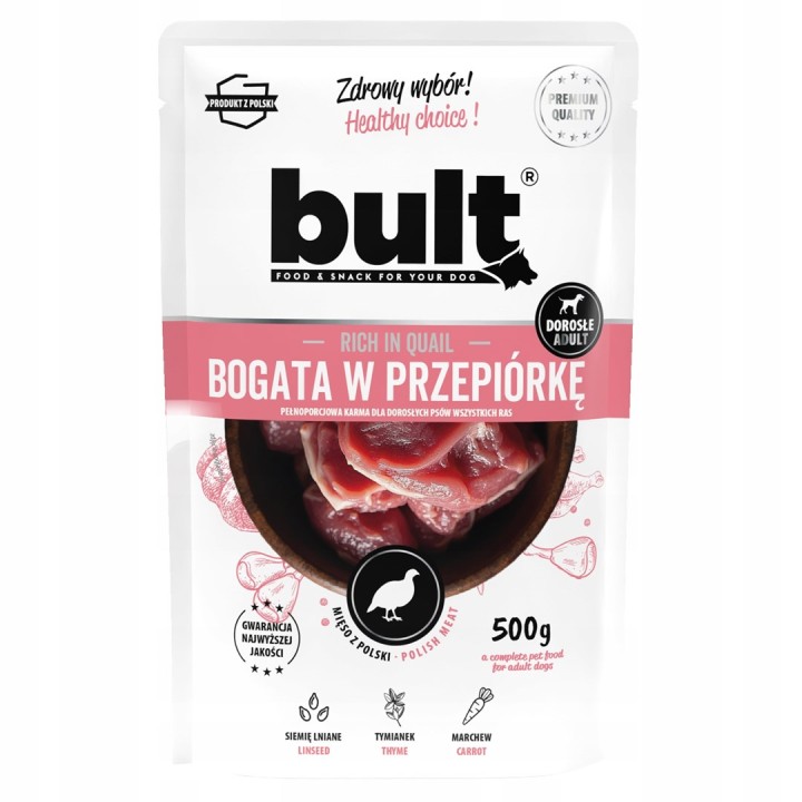 BULT ricco di quaglia - cibo umido per cani - 500g