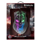 Mouse gaming ottico cablato DEFENDER GM-928 BULLETSTORM 7200dpi 7P illuminato