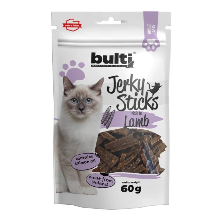 BULTI barrette jerky ricche di agnello - snack per gatti - 60g