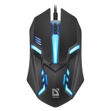 MOUSE DEFENDER CYBER MB-560L NERO 7 COLORI 1200DPI 3P
