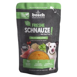 BOSCH Freshe Schnauze con tacchino quinoa e spinaci – cibo umido per cani – 250g