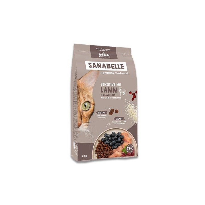 BOSCH Sanabelle Sensitive con agnello - cibo secco per gatti - 2kg