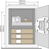 Yale YSV/390/DB2 Cassaforte da ufficio 40 l acciaio nero