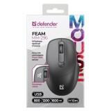 MOUSE DEFENDER FEAM MM-296 RF SILENT NERO