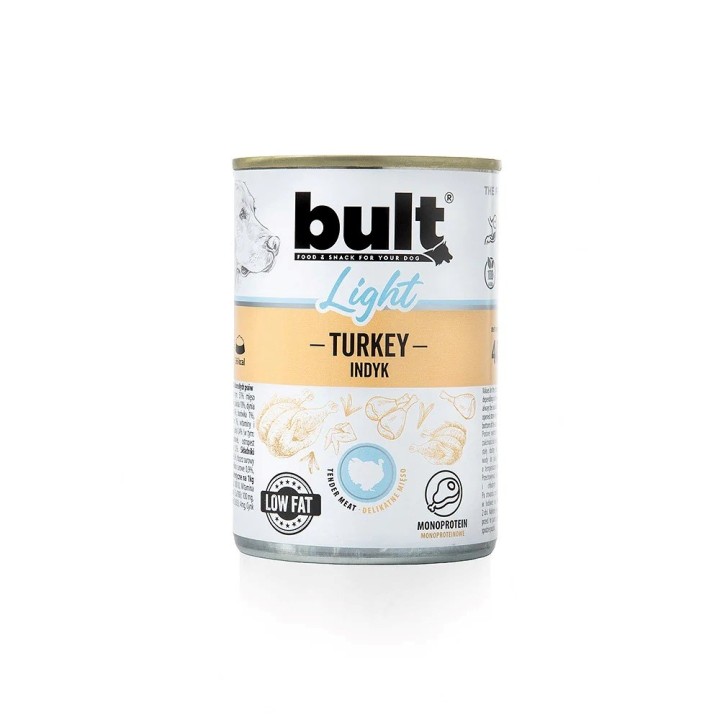 BULT Light Mono tacchino - cibo umido per cani - 400g