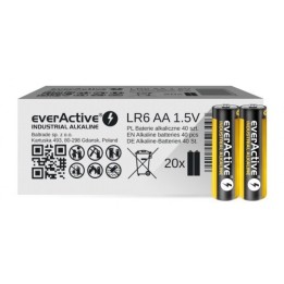 Batterie alcaline everActive Industrial Alkaline LR6 AA - confezione 40 pezzi