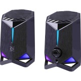 Altoparlanti Defender Rocket 2.0 6w LED USB nero