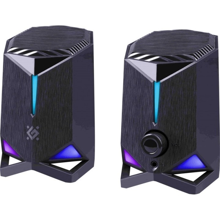 Altoparlanti Defender Rocket 2.0 6w LED USB nero