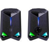 Altoparlanti Defender Rocket 2.0 6w LED USB nero