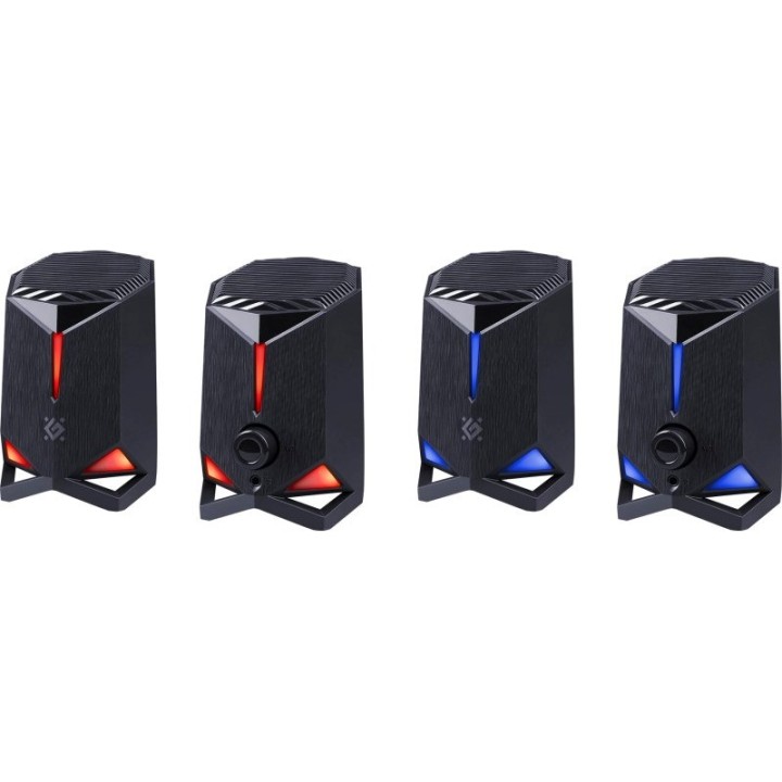 Altoparlanti Defender Rocket 2.0 6w LED USB nero