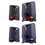 Altoparlanti Defender Rocket 2.0 6w LED USB nero