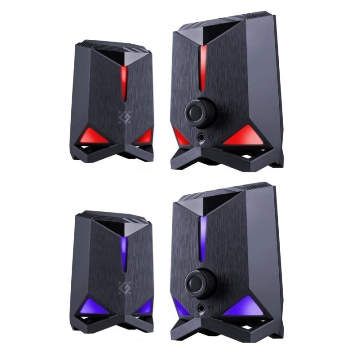 Altoparlanti Defender Rocket 2.0 6w LED USB nero