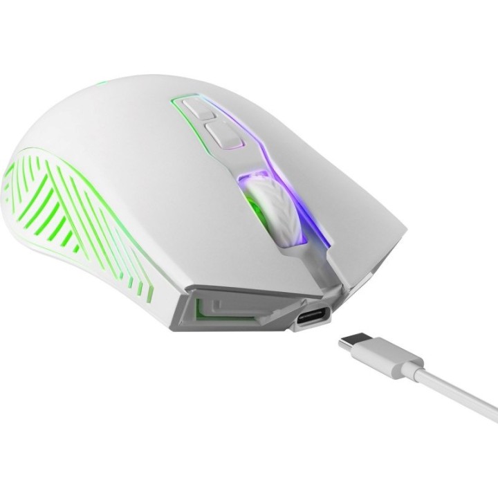 MOUSE WIRELESS DEFENDER PANDORA RF BIANCO 3200dpi 7P
