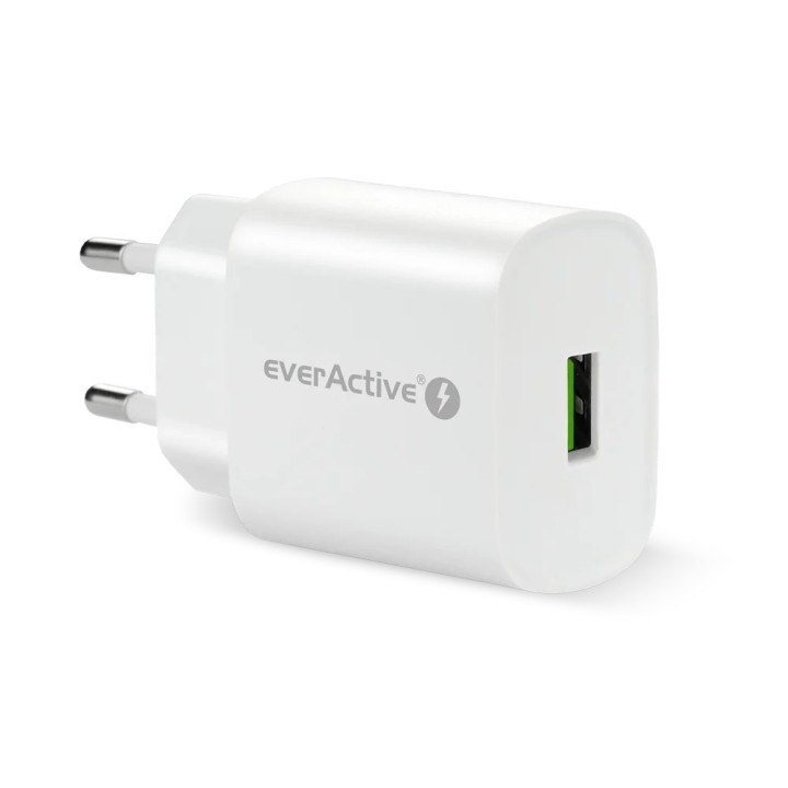 Caricabatterie 1x USB Quick Charge 3.0 18W bianco
