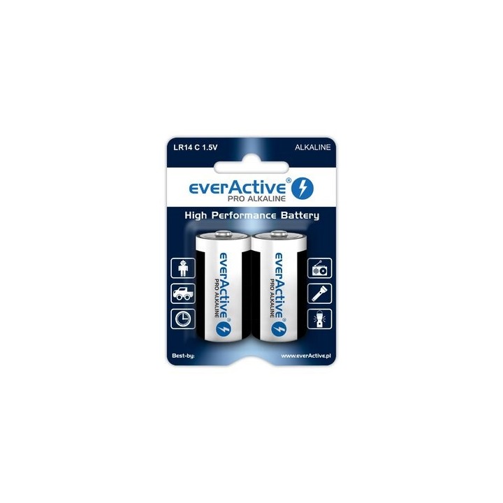 Batterie alcaline everActive Pro Alkaline LR14 C - blister - 2 pezzi