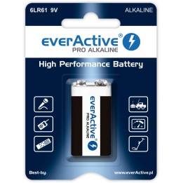 Batteria alcalina 6LR61 9V (R9*) everActive Pro