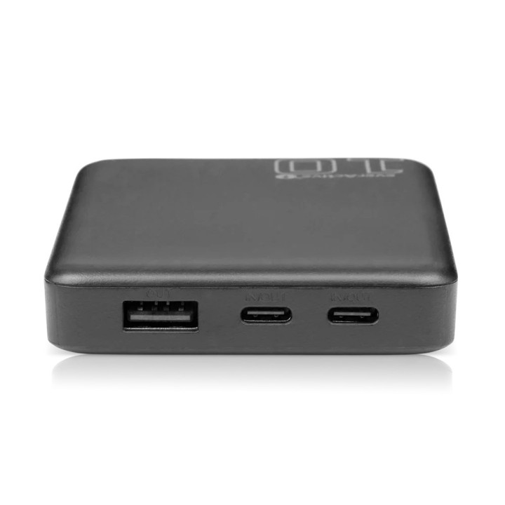 Powerbank 10 000mAh 1x USB 2x USB-C 20W QC4+ LCD screen nero