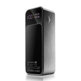 Powerbank 27 000mAh 1x USB 2x USB-C 162 5W QC4+ torcia LCD screen nero