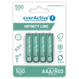 Batterie ricaricabili everActive Ni-MH R03 AAA 550 mAh Infinity Line