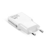 Caricabatterie 2 x USB-C Quick Charge 4+ 30W SUPER SLIM bianco