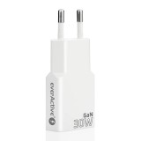 Caricabatterie 2 x USB-C Quick Charge 4+ 30W SUPER SLIM bianco