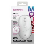 MOUSE DEFENDER FEAM MM-296 RF SILENT BIANCO