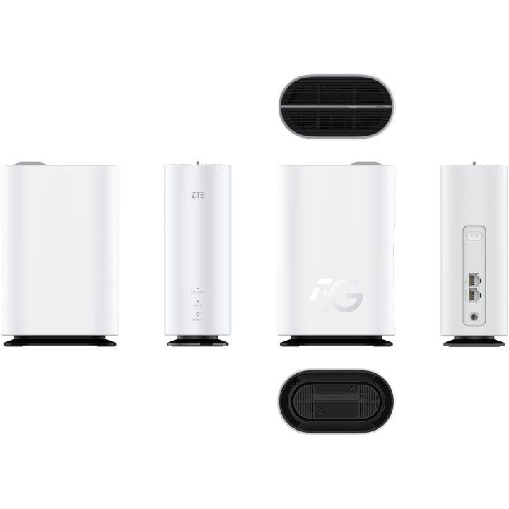 ZTE G5C - Gigabit Ethernet router wireless dual-band (2.4 GHz / 5 GHz) Wi-Fi 6 4G/5G bianco