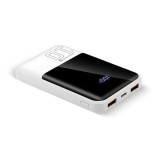 Powerbank 10 000mAh 2x USB 1x USB-C 22 5W QC4+ LCD schermo bianco
